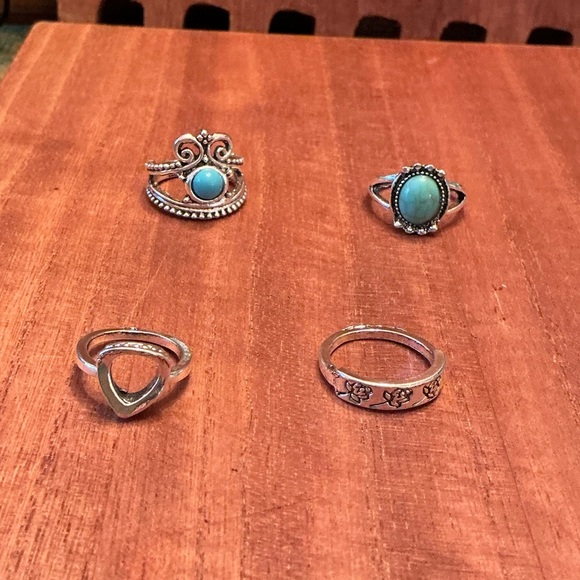 Set of 8 Finger Rings, BN - Picture 2 of 3